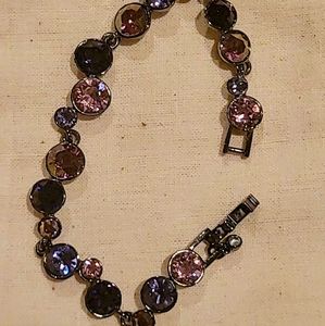 Givency Purple Color Variations Metal Bracelet